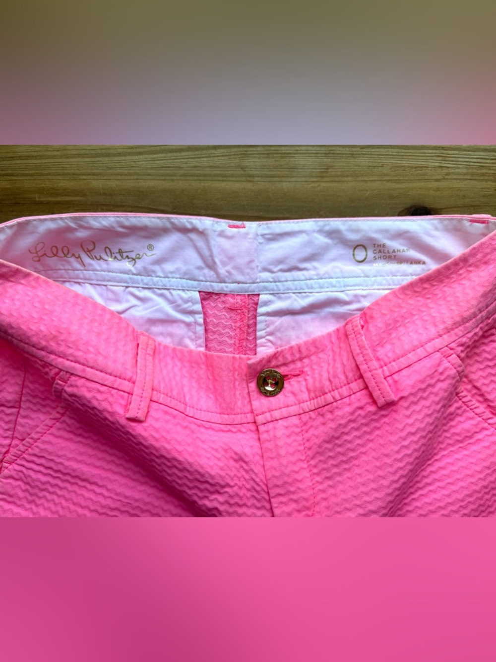 Lilly Pulitzer Callahan Hot Pink Shorts Sz 0 - Picture 3 of 7